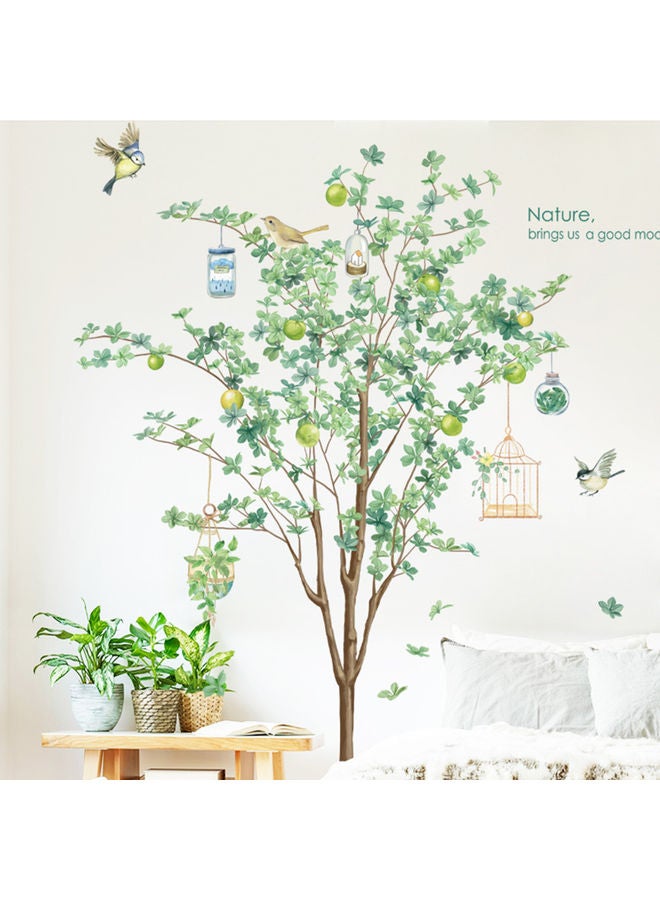 NIBEMINENT Removable Tree Bird Pattern Wall Sticker Multicolour - Image 5