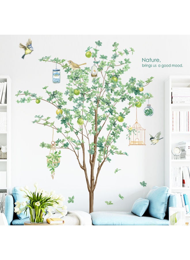 NIBEMINENT Removable Tree Bird Pattern Wall Sticker Multicolour - Image 4