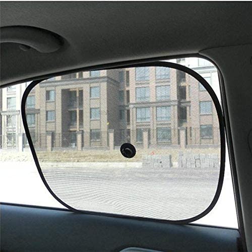 Auto Hub Cotton Car Window Sun Shade for Side Windows, Car Sunshade (2pc, Black Sunshade for Car) - Image 3