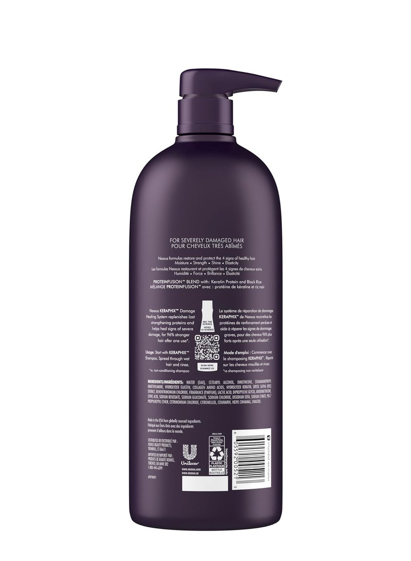Nexxus Keraphix ProteinFusion Conditioner with Keratin Protein and Black Rice Conditioner for Damaged Hair 33.8 oz - Image 2