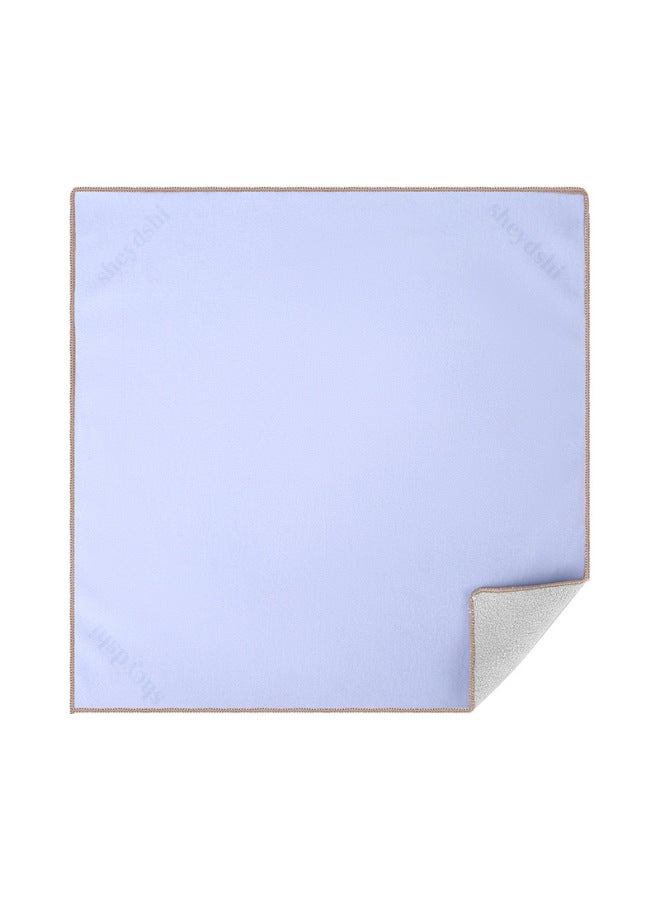 Camera Wrapping Cloth Hundred Patch Cloth Folding Cloth Self-adhesive Cloth Micro Single SLR Storage Cloth Magic Cloth Lens Protective Bag-Color:Sky Blue-Size:450*450  - Image 1