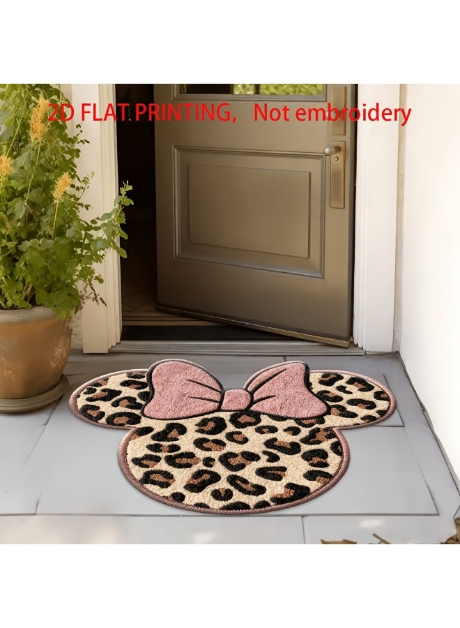 MICKEY MOUSE 2D Disney Family Floor mat, durable material, soft and comfortable, irregular shape decorative carpet, suitable for kitchen, bathroom, living room, bedroom, entrance home use mat | Fun home decoration - Image 1