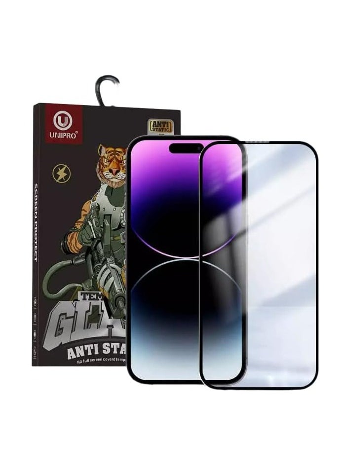 جيلاتين واقي شاشة زجاجي ثلاثي الأبعاد لهاتف iPhone 11 Pro Max – لاصق كامل، مضاد للكهرباء الساكنة، صلابة 9H، شفاف للغاية  - Image 1