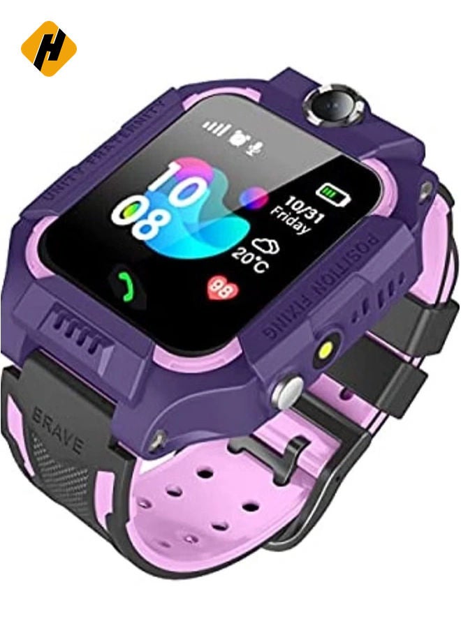 HuHa Q19 New Children's Positioning Student Factory Outlet Smart Watch Phone (Dark Blue) - Image 1