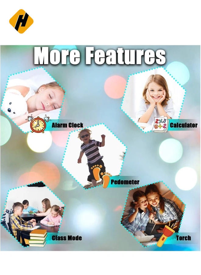 HuHa Q19 New Children's Positioning Student Factory Outlet Smart Watch Phone (Dark Blue) - Image 3