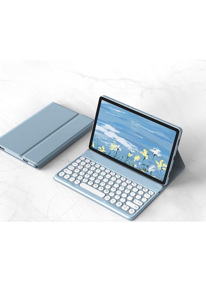 general Keyboard Case Compatible with Huawei MatePad 12X / MatePad Air, Round Keys Bluetooth Wireless Removable Keyboard & Tablet Protective Cover - Image 1