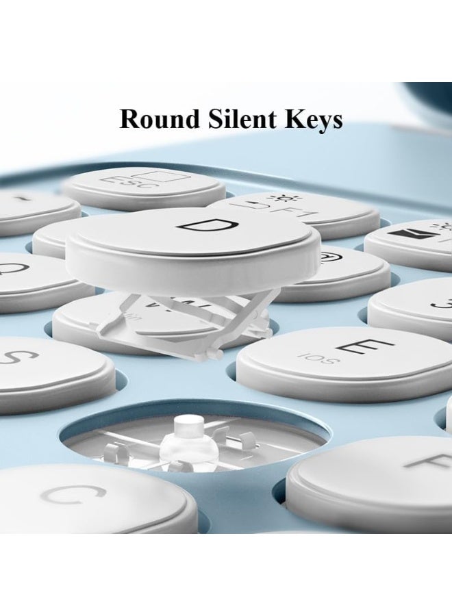 general Keyboard Case Compatible with Huawei MatePad 12X / MatePad Air, Round Keys Bluetooth Wireless Removable Keyboard & Tablet Protective Cover - Image 3