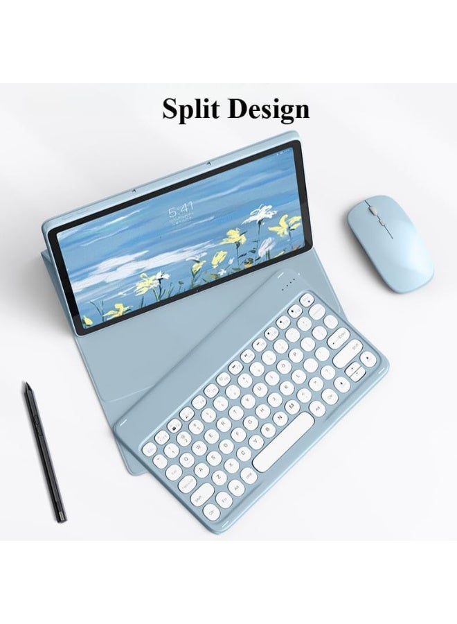 general Keyboard Case Compatible with Huawei MatePad 12X / MatePad Air, Round Keys Bluetooth Wireless Removable Keyboard & Tablet Protective Cover - Image 2