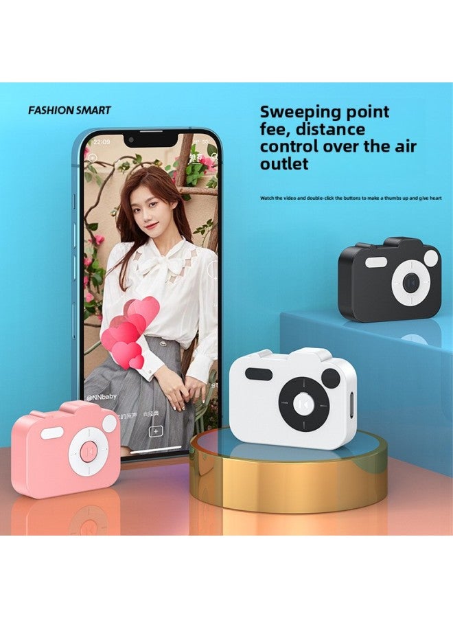 Loquat Charging TikTok Remote Control Multi-function Bluetooth Selfie Device Mobile Phone Camera Live Video Fast Hand Controller-Color:Black TikTok Remote Control (charging)  - Image 3