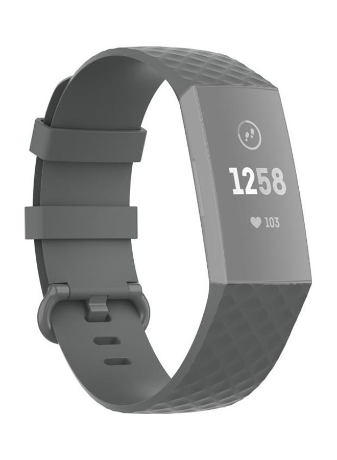 NIBEMINENT Replacement Strap Band for Fitbit Charge 4/Charge 3/Charge 3 SE Grey - Image 1