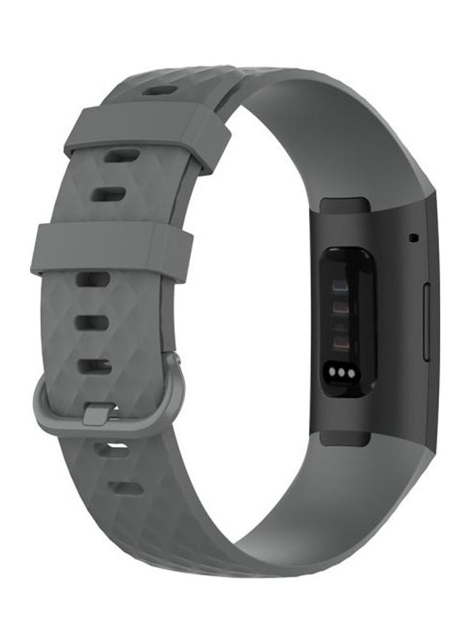 NIBEMINENT Replacement Strap Band for Fitbit Charge 4/Charge 3/Charge 3 SE Grey - Image 4