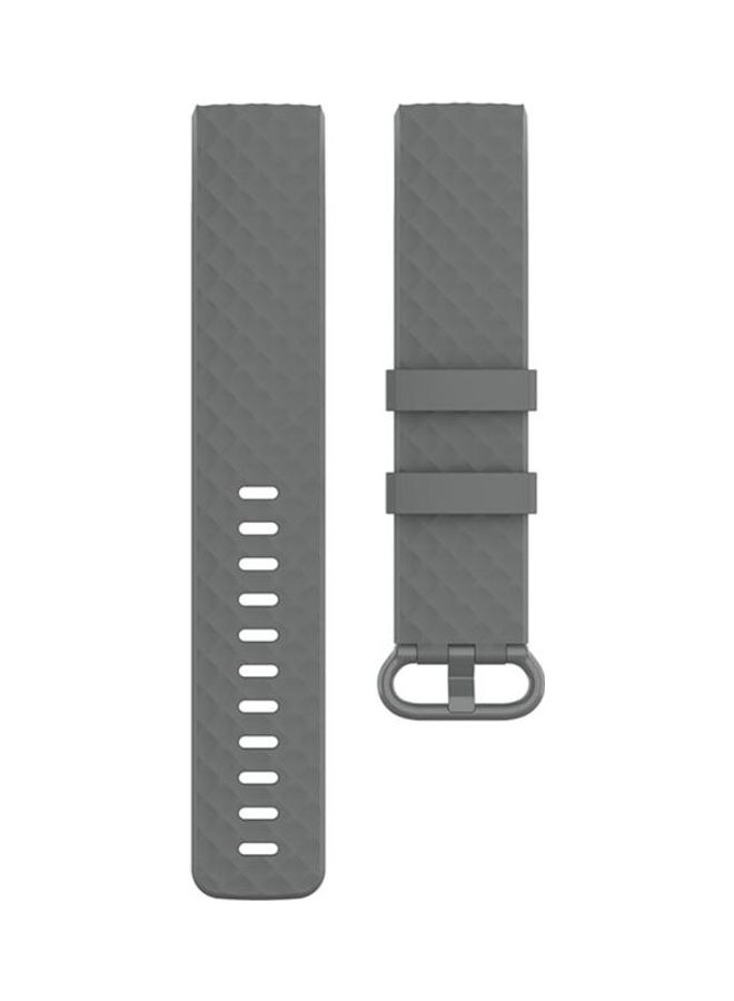 NIBEMINENT Replacement Strap Band for Fitbit Charge 4/Charge 3/Charge 3 SE Grey - Image 2