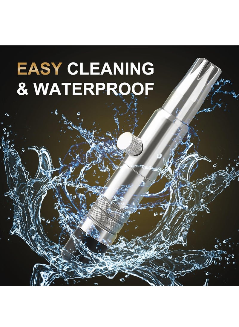 Professional Manual Nose and Ear Hair Trimmer Stainless Steel Battery-Free and Washable Painless Design for Men and Women - Image 5