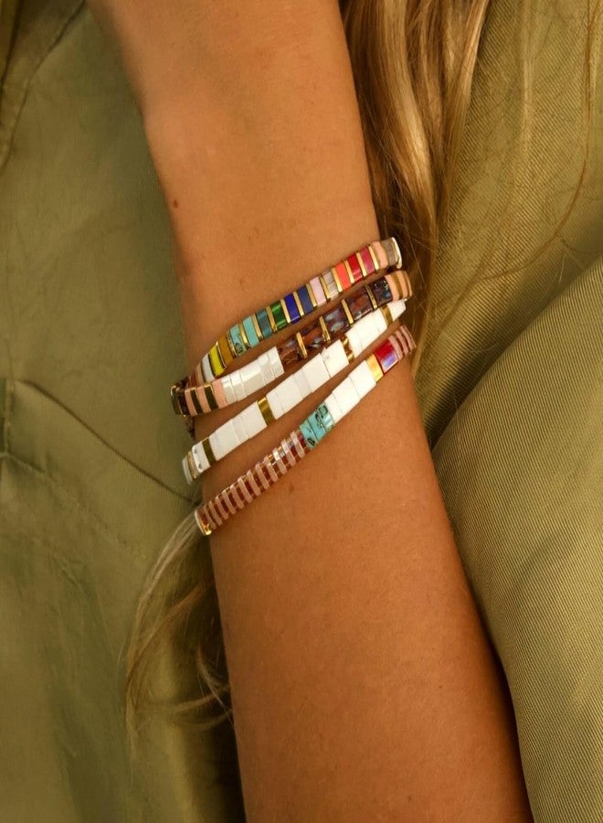 KELITCH Women Stretch Bracelets Tila Beaded Bracelet Candy Colors Friendship Bracelets New Jewelry - Image 2
