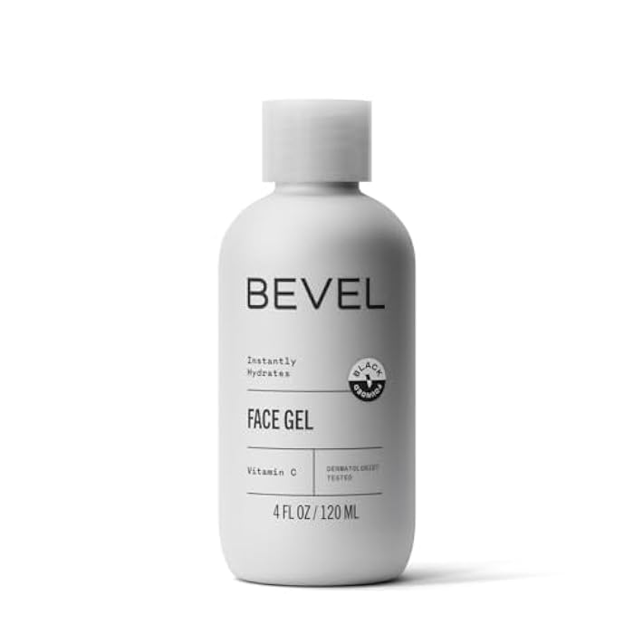 Bevel Face Moisturizer for Men with Vitamin C and Tea Tree Oil, Clear, Lightweight Face Lotion Gel, Improves Dry, Oily and Sensitive Skin, 4 Fl Oz (Packaging May Vary) - Image 1