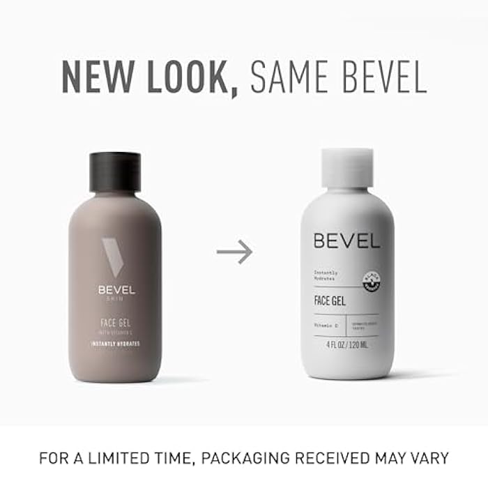 Bevel Face Moisturizer for Men with Vitamin C and Tea Tree Oil, Clear, Lightweight Face Lotion Gel, Improves Dry, Oily and Sensitive Skin, 4 Fl Oz (Packaging May Vary) - Image 2