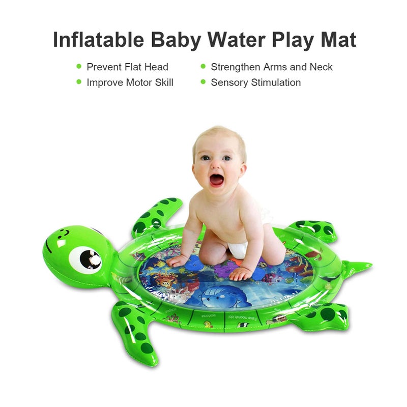 Inflatable Baby Water Mat Infant Tummy Time Playmat Toddler Fun Activity Center Kids Toys for Boys Girls - Image 4
