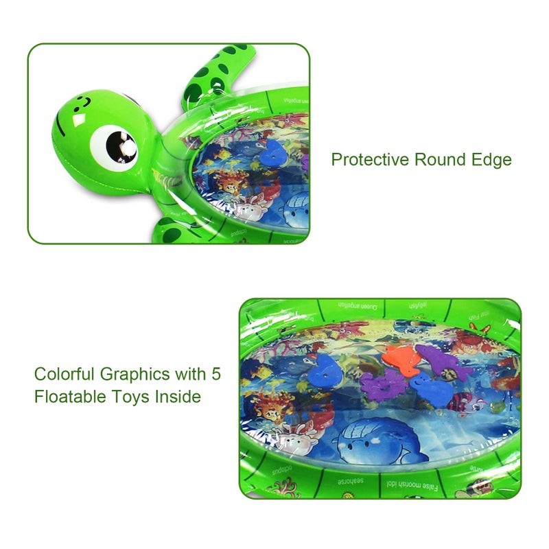 Inflatable Baby Water Mat Infant Tummy Time Playmat Toddler Fun Activity Center Kids Toys for Boys Girls - Image 3