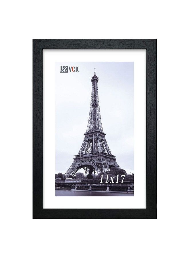 VCK Poster Frame 11×17 Inch Wooden Picture Frames Set Black Certificate Frame Wall Mounting Type For Gallery Office Home  - Image 2