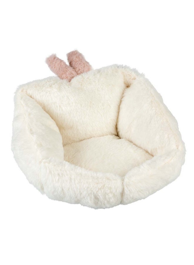 Duvo + Duvo+ Bunny Bed For Small Animal-Plush S - 16x16x16cm White - Image 1