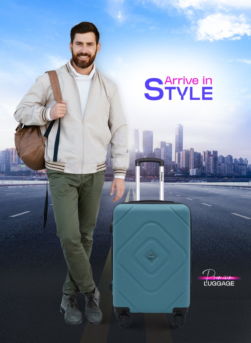 STARLIFE 3 Piece ABS Hard side Trolley Luggage Set Spinner Wheels with Number Lock - Image 5