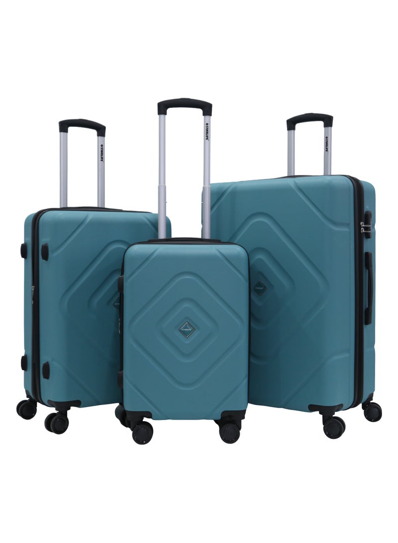 STARLIFE 3 Piece ABS Hard side Trolley Luggage Set Spinner Wheels with Number Lock - Image 1