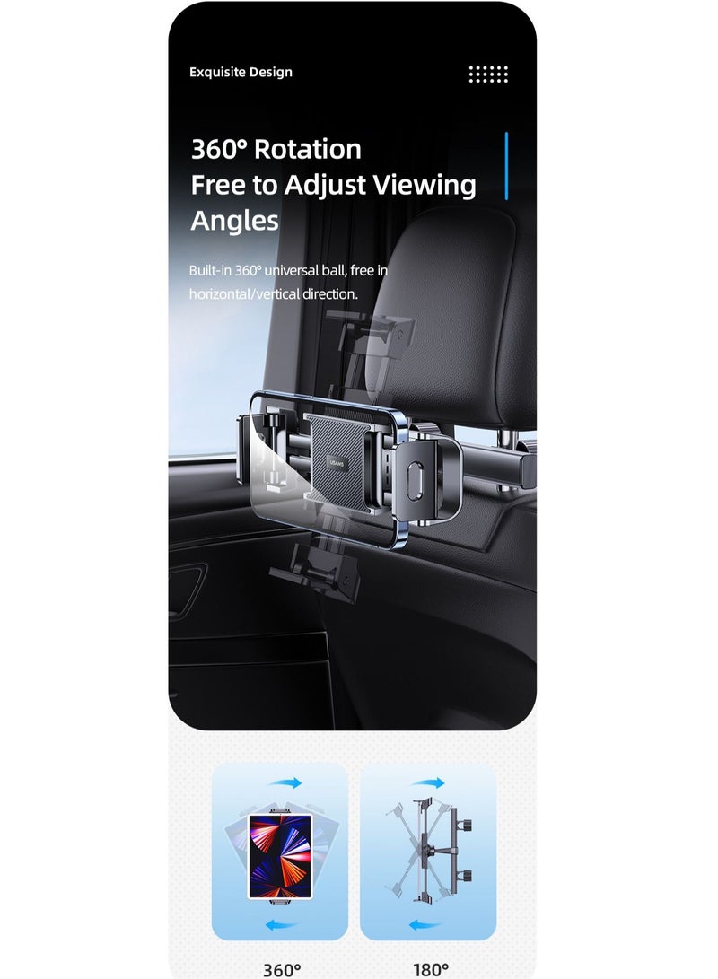 Usams 360 Adjustable Backseat car mobile holder universal rear seat phone tablet mount - Image 4