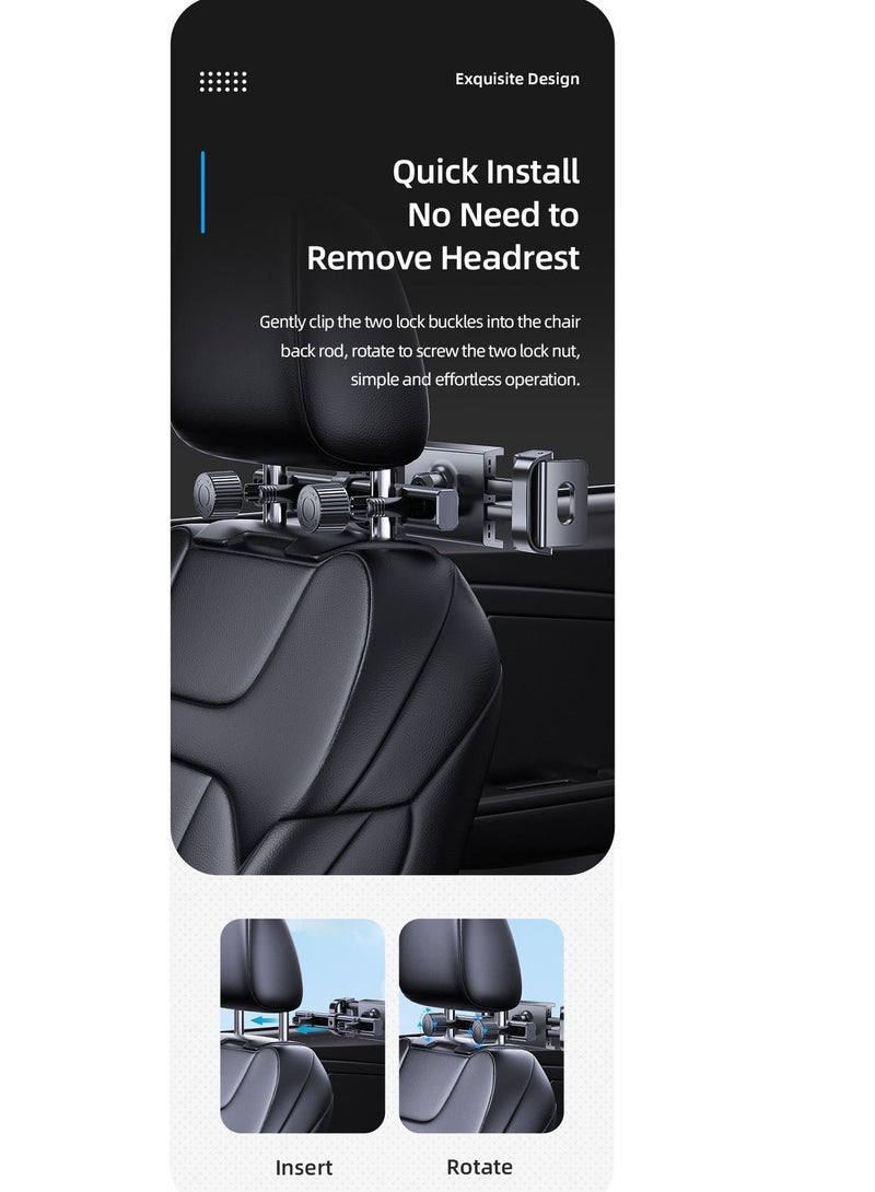 Usams 360 Adjustable Backseat car mobile holder universal rear seat phone tablet mount - Image 5