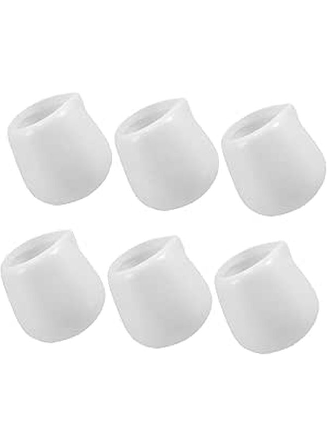 Small Ceramic Milk Creamer Jug Set 6 Pieces 50ml Porcelain Sauce Dispenser - Image 1