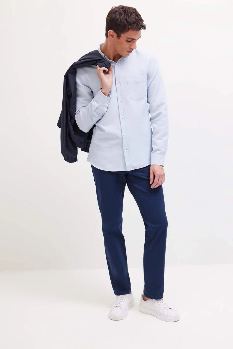 ديفاكتو Regular Hem Trousers