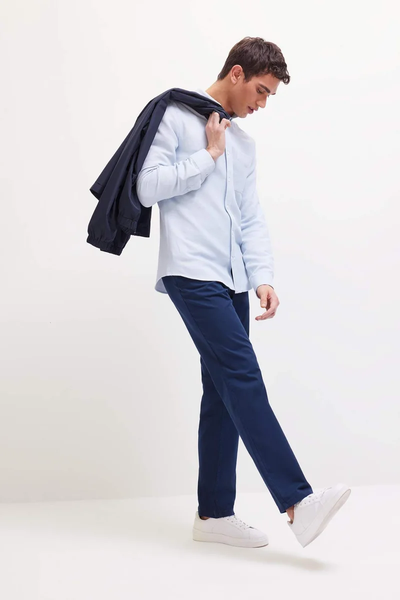 ديفاكتو Regular Hem Trousers