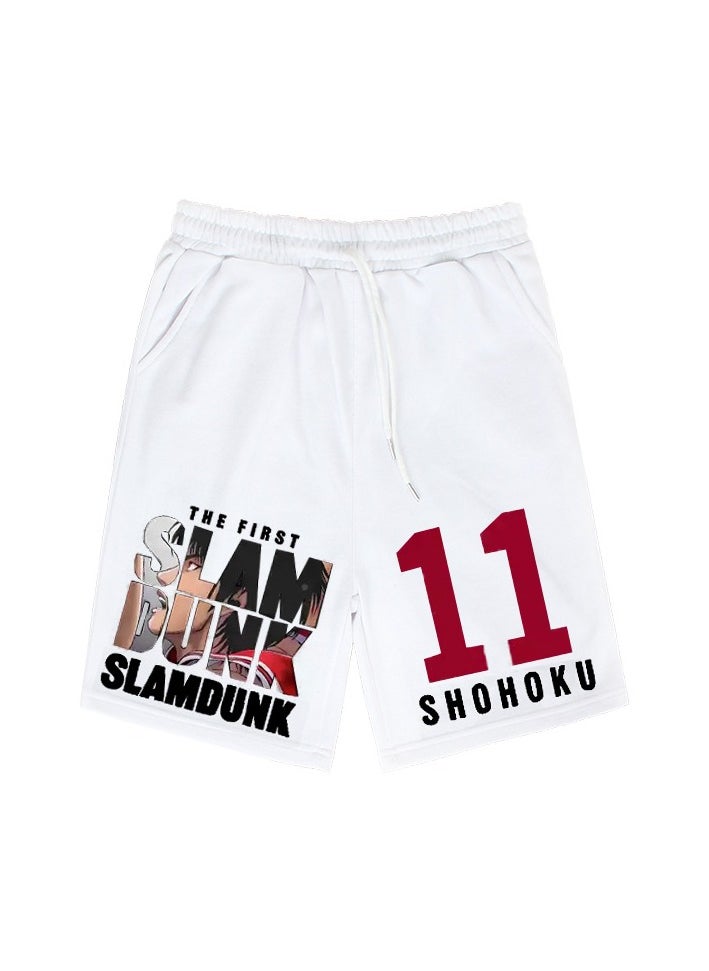 KUYING New Slam Dunk Master Printed Loose Five Point Casual Pants  - Image 1