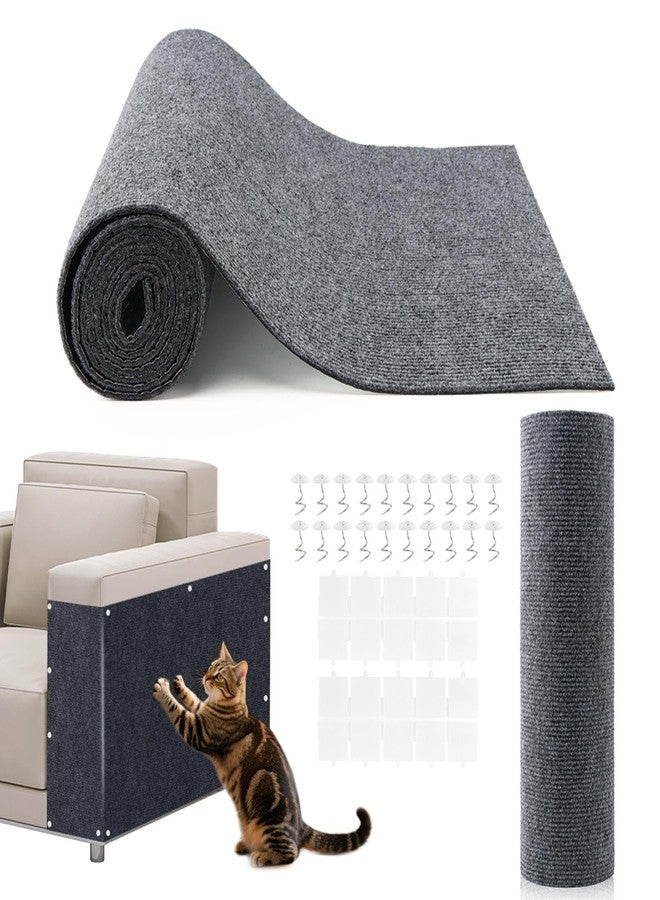 Ranjaner Cat Scratch Furniture Protector, Self-Adhesive Cat Scratch Deter-Rent for Furniture, Trimmable DIY Climbing Scratcher Couch Protector from Claws Scratching, 78.7"x15.7" - Image 1