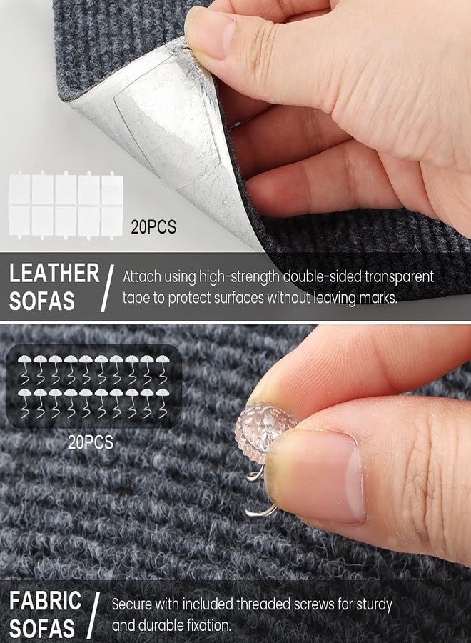 Ranjaner Cat Scratch Furniture Protector, Self-Adhesive Cat Scratch Deter-Rent for Furniture, Trimmable DIY Climbing Scratcher Couch Protector from Claws Scratching, 78.7"x15.7" - Image 5