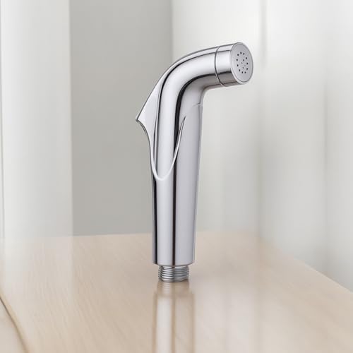 HOMEMATES Silver ABS Handheld Health Faucet Jet Spray Set, High-Pressure Toilet Sprayer with 1.2m Hose, Leakproof Nozzle, Wall Hook & Screws for Bathroom Hygiene - Image 5