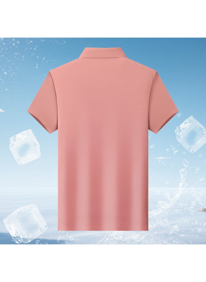 Tucano summer Fashion Minimalist Breathable Men's Short Sleeve Polo Shirt With Collar - Image 3