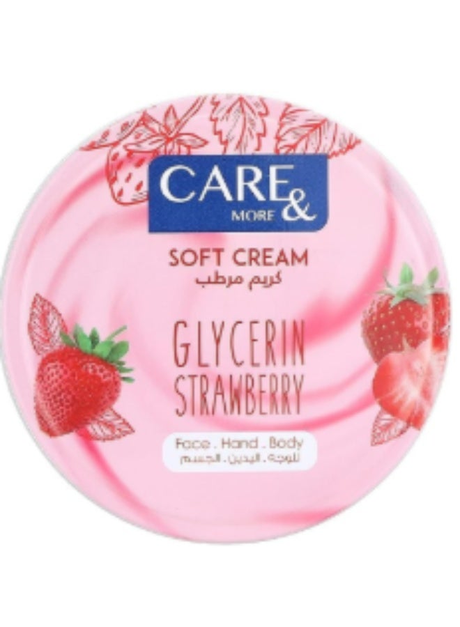 كير & مور كريم العناية والترطيب الناعم مع الجلسرين والتوت المختلط + التوت الاستوائي + الفراولة 3 قطع - Image 2