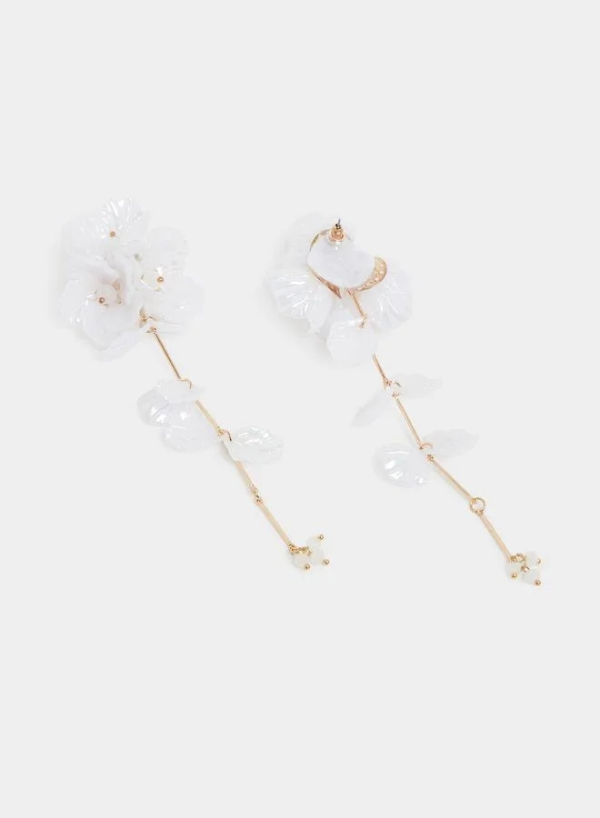 Styli  Styli 2-Piece Flower Drop Choker Necklace and Earrings Set for Women | Best Price UAE