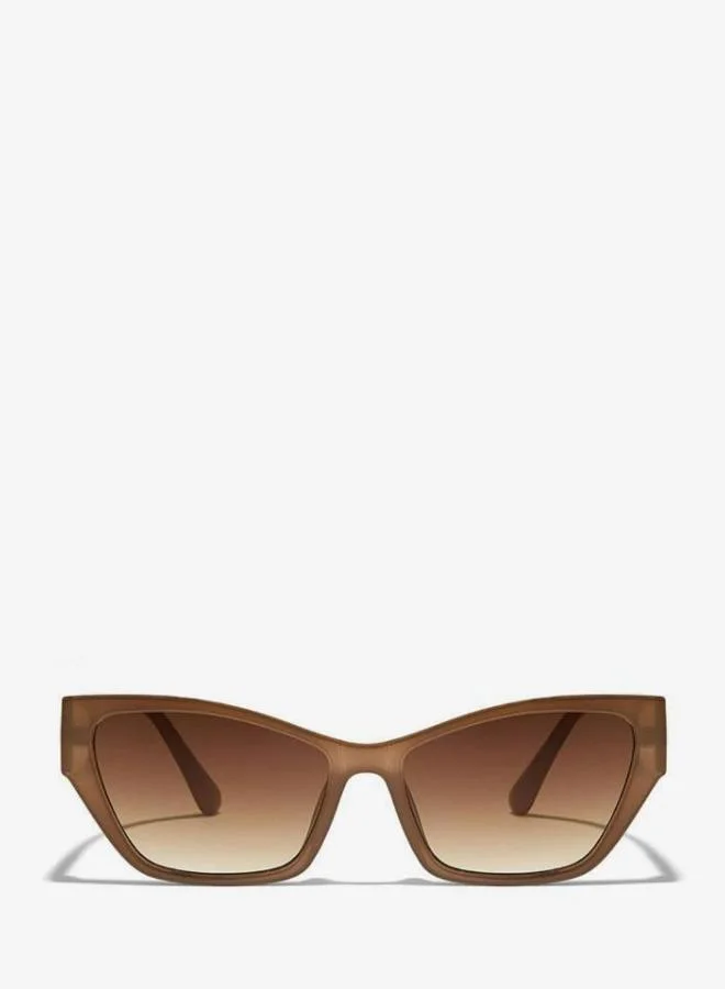 Blackout KAYLA Women Beige Sunglasses - Frame Material: Thermoplastic Rubber (TR90)- Frame Color: Beige-Lens Color: Brown  - Full Rim