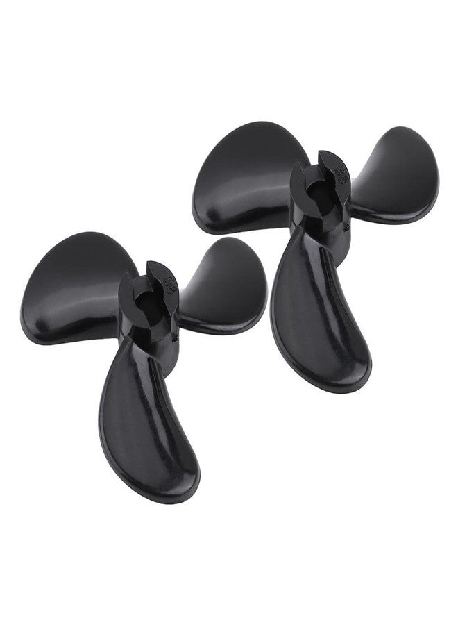 Dilwe RC Boat Propellers, Plastic Underwater CW CCW 3 Blades RC Boat Ship Outboard Propellers Props 4mm Shaft - Image 1