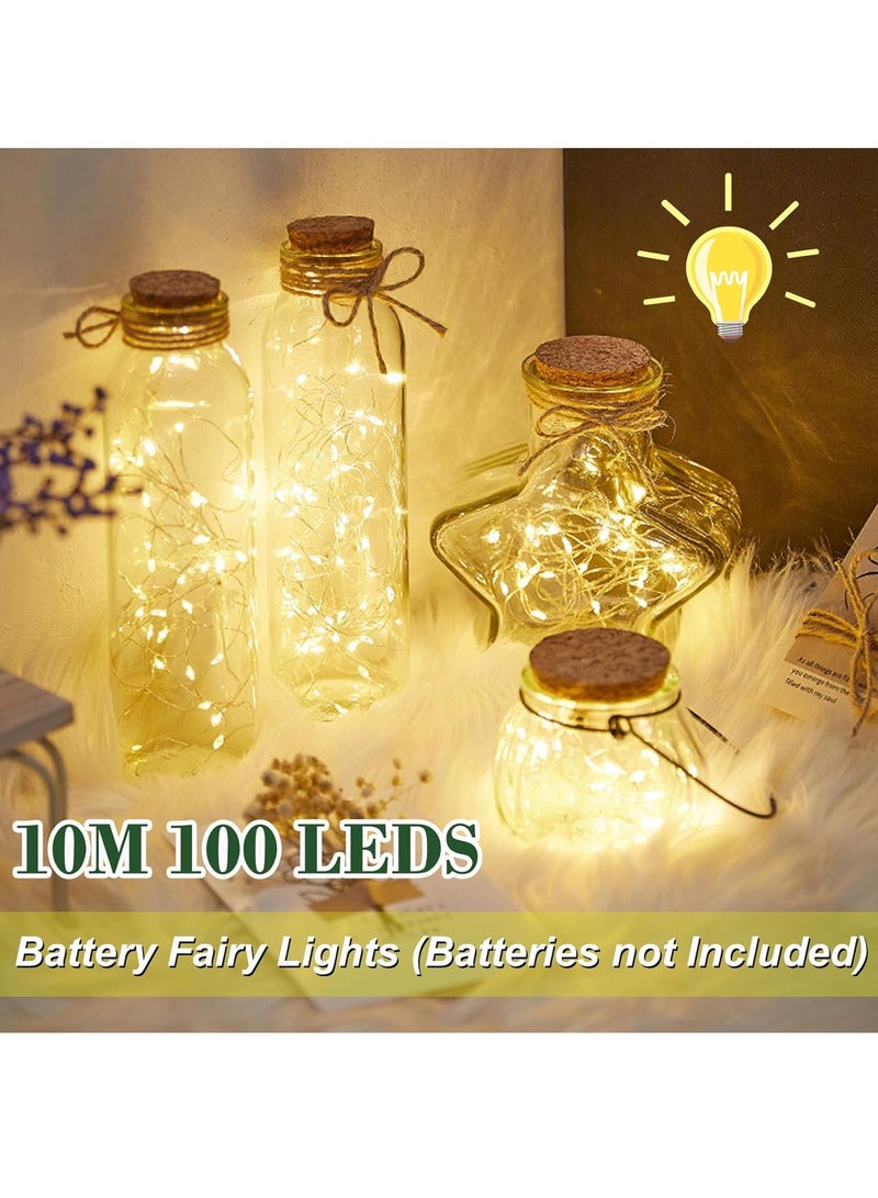 Necomi LED String Lights with Remote, 100 LED 10M String Lights, Waterproof & Ideal for Outdoor and Indoor LED String Lights Battery Powered Fairy Lights - Image 2