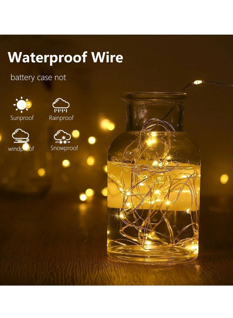 Necomi LED String Lights with Remote, 100 LED 10M String Lights, Waterproof & Ideal for Outdoor and Indoor LED String Lights Battery Powered Fairy Lights - Image 3
