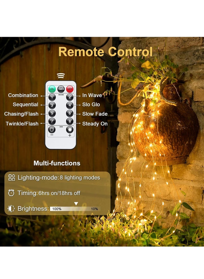 Necomi LED String Lights with Remote, 100 LED 10M String Lights, Waterproof & Ideal for Outdoor and Indoor LED String Lights Battery Powered Fairy Lights - Image 5
