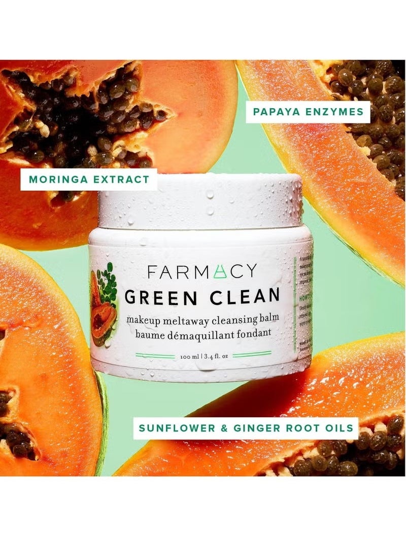 FARMACY Farmacy Natural Makeup Remover - Green Clean Makeup Meltaway Cleansing Balm Cosmetic  - Image 5