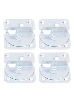 Thoraya 4PCS Bed Rail Bracket Heavy Duty Stainless Steel Bed Rail Fittings for Bed Frame Footrest  - Image 1