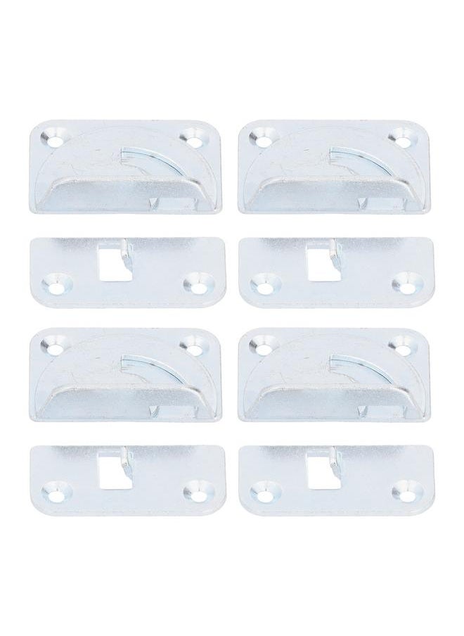 Thoraya 4PCS Bed Rail Bracket Heavy Duty Stainless Steel Bed Rail Fittings for Bed Frame Footrest  - Image 4