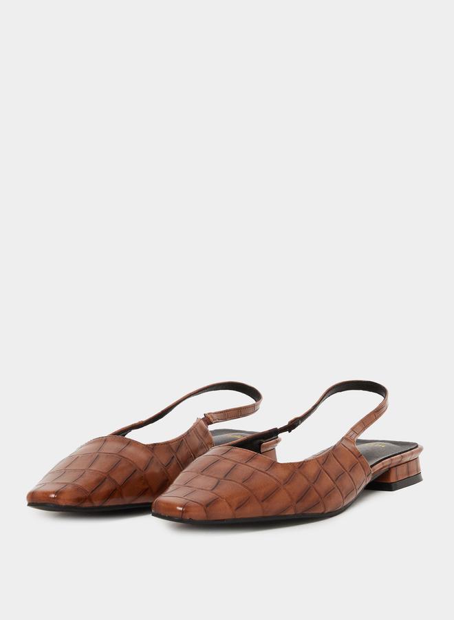 Styli Animal Textured Slingback Shoes  - Image 2