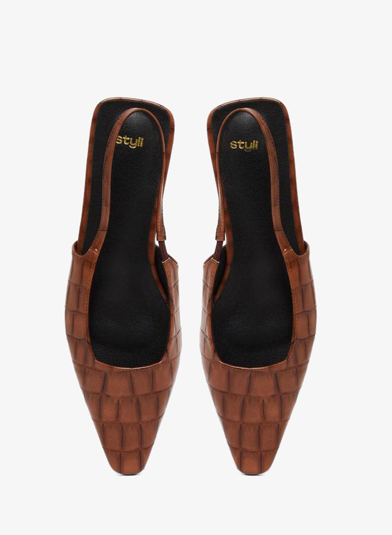 ستايلي حذاء سلاينج باك بنقشة حيوانية - Image 5