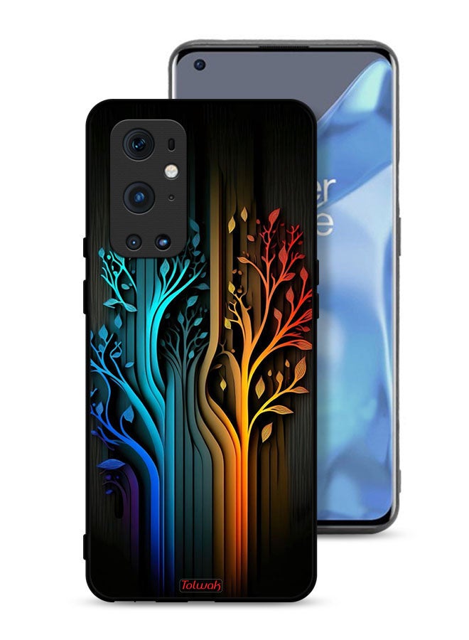 Tolwak OnePlus 9 Pro 5G Protective Case Cover Tree Leaves Art - Image 1