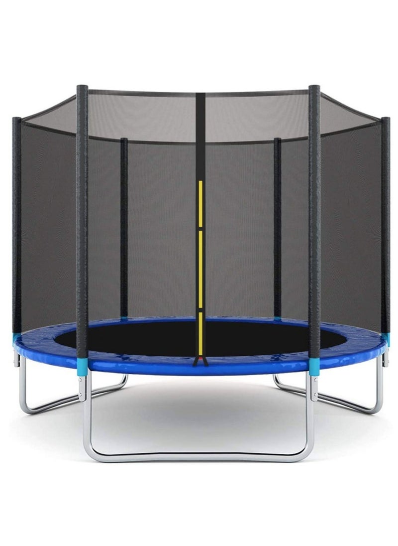 Generic Trampoline For Kids with Safety Fence Protection Net Fitness Bounce Net Outdoor Jumping Bed Parent-child Game Fitness Equipment 8FT  - Image 1